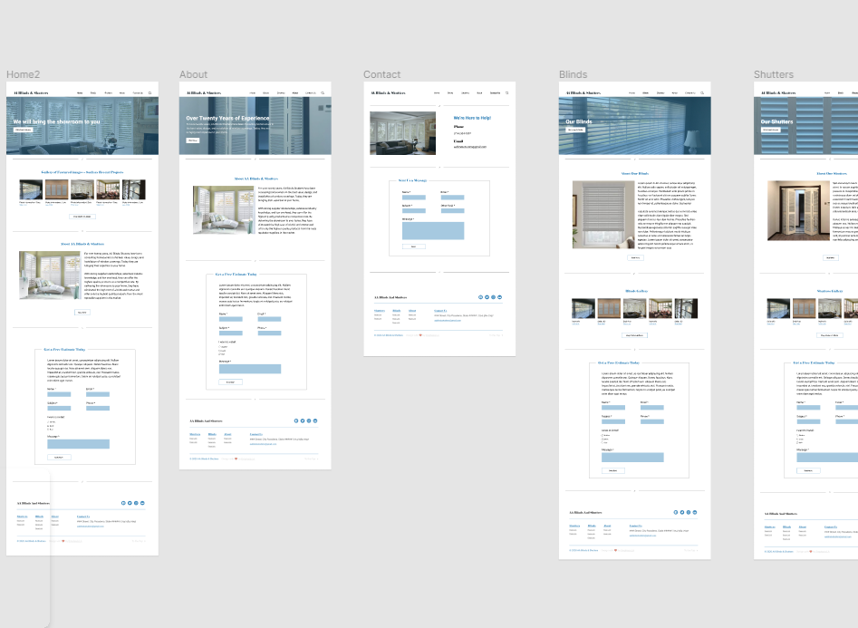 web design prototype