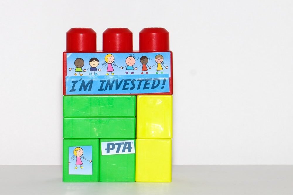 toy blocks with stickers